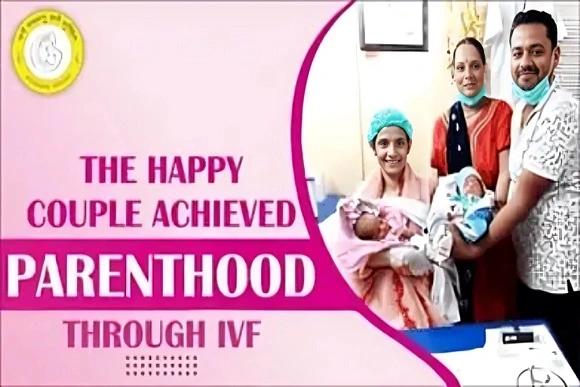 Happy Couple Celebrating Parenthood Through IVF Success